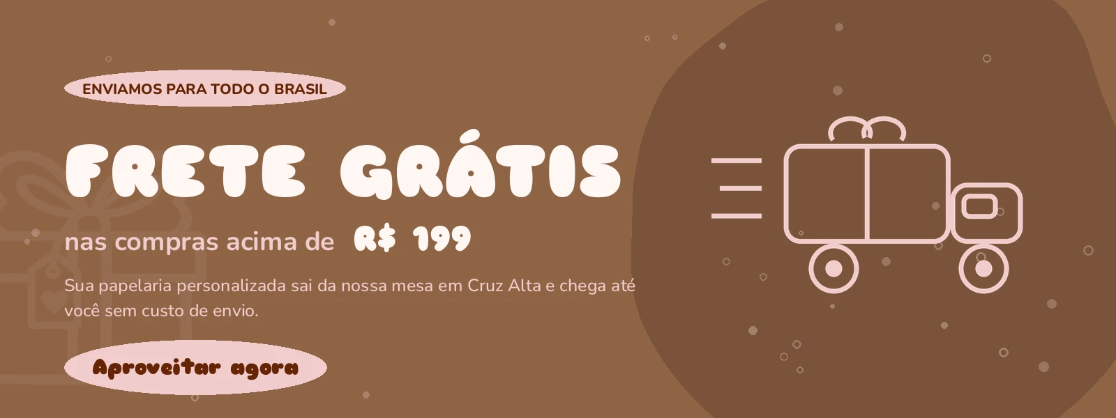 Frete grátis para todo o Brasil nas compras acima de R$ 199