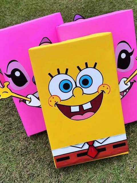 Caderno personalizado com capa do Bob Esponja
